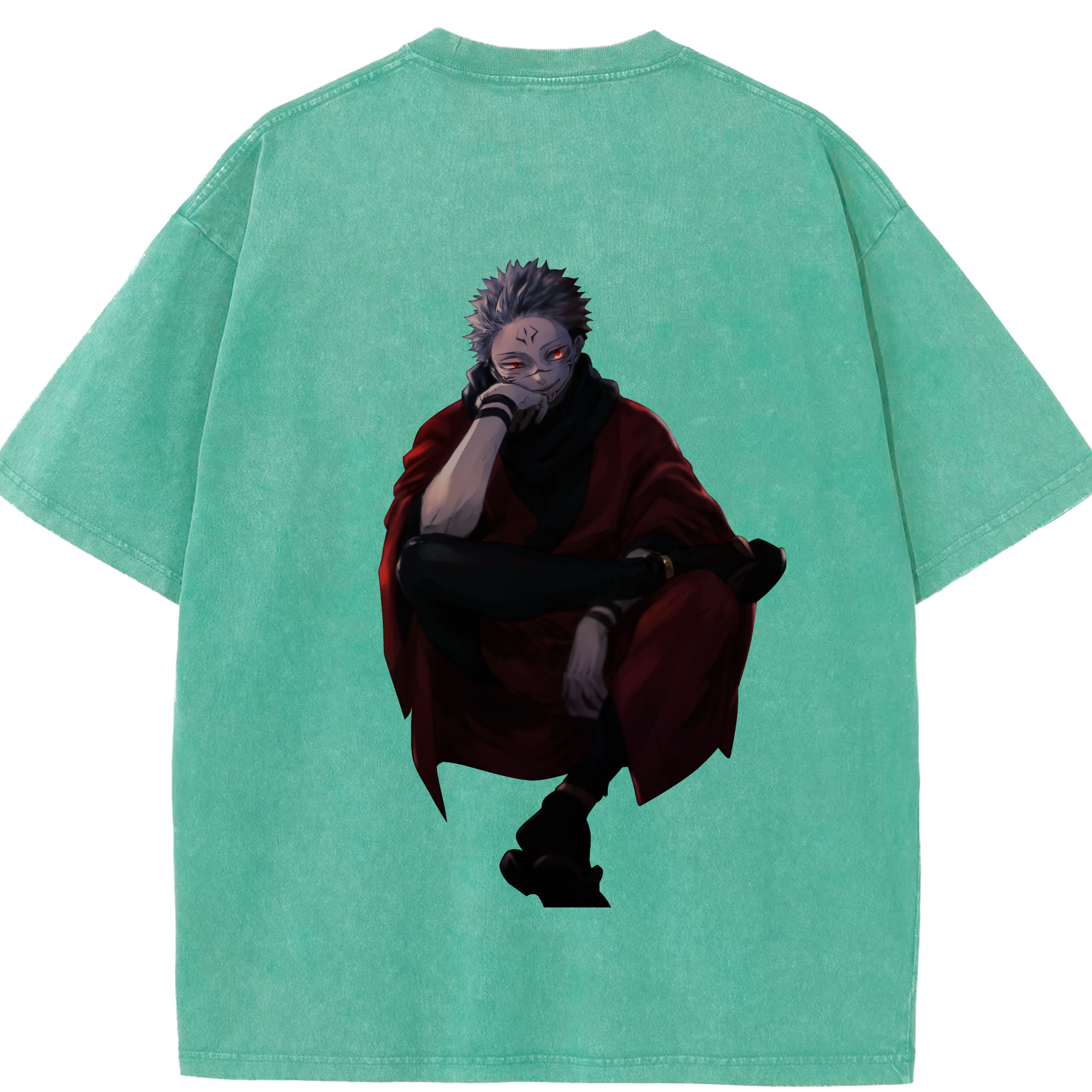 （画像用） 呪術廻戦 Jujutsu Kaisen 綿100% ヴィンテージ風 半袖Tシャツ（背面プリント）